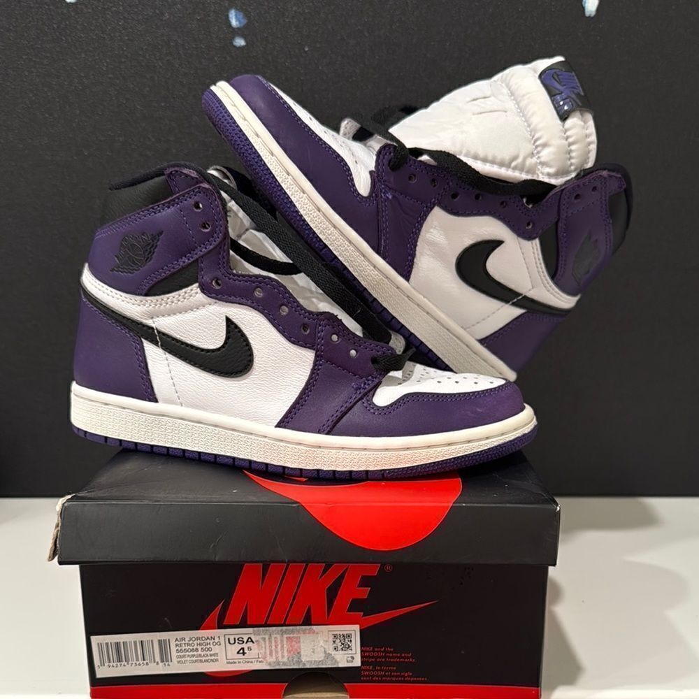 Kids Air Jordan 1 Retro High OG “Court Purple”